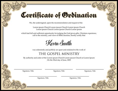 free online ordination services.